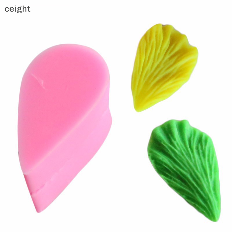 1 Cặp Khuôn Silicon Làm Bánh Hình Cánh Hoa Lá Độc Đáo