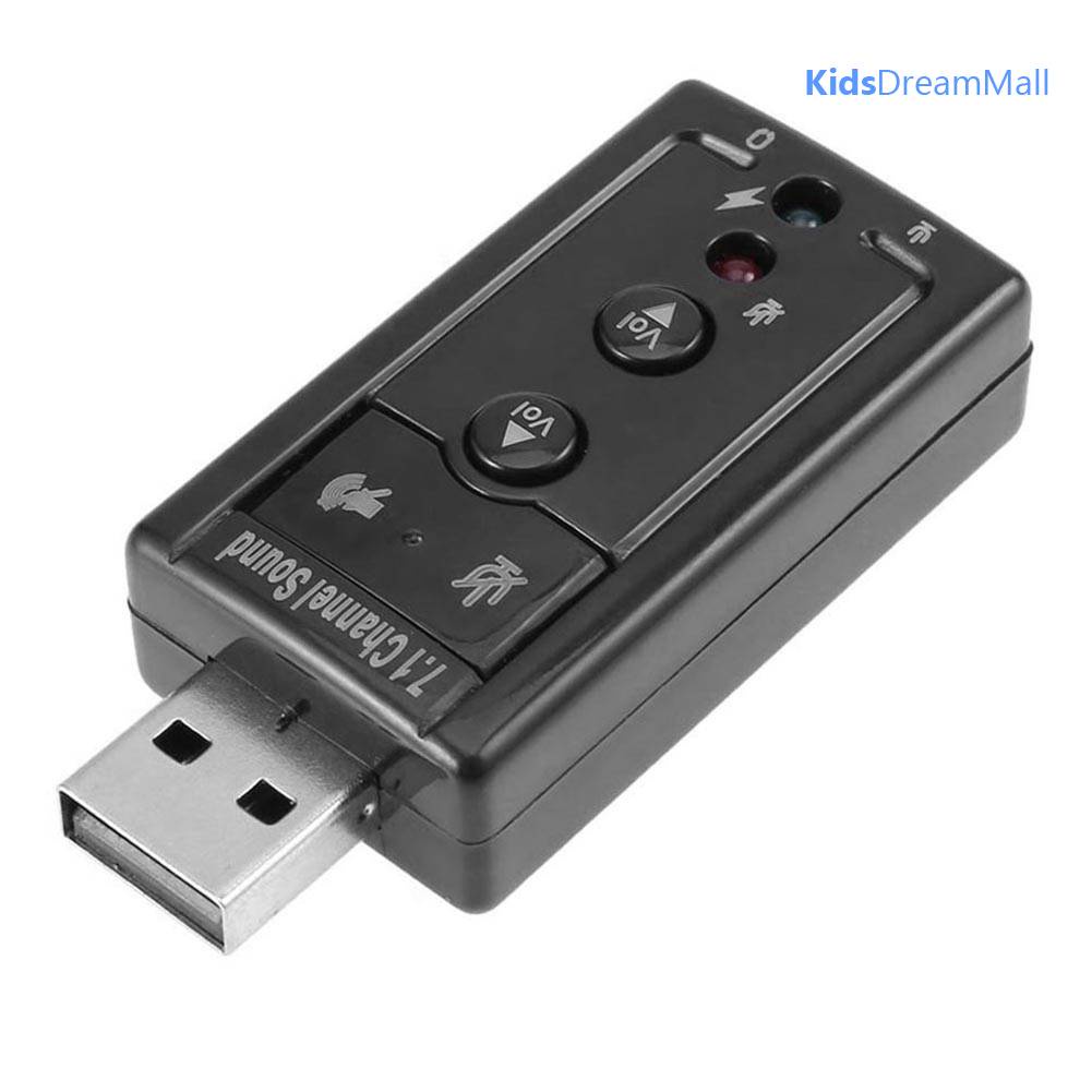 Thẻ Âm Thanh USB 7.1 Jack 3.5mm Cho Máy Tính