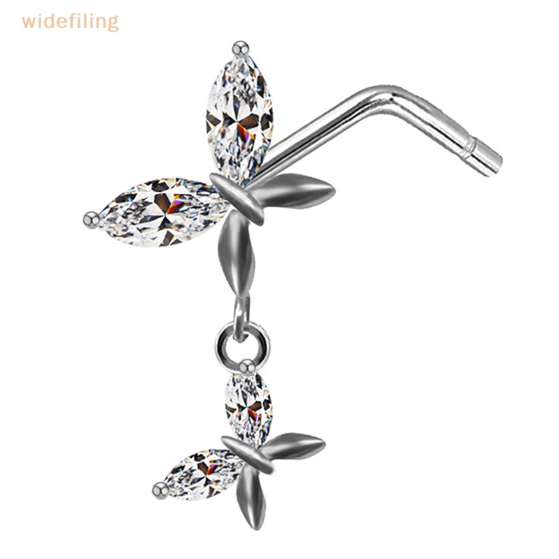 Khuyên Mũi Bằng Thép Không Gỉ Đính Đá Thời Trang