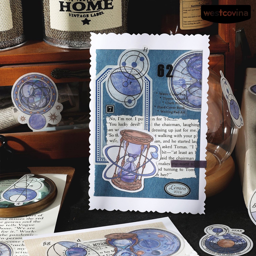 [WSTN]✎Set 60 Sticker Dán Trang Trí Sổ Tay DIY