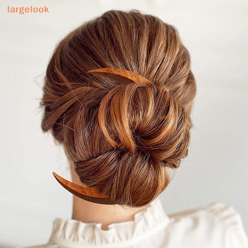 1 Lược Chải Tóc Tay Cầm Khắc Hình Mặt Trăng Phong Cách Ramadan Thời Trang Dành Cho Nữ