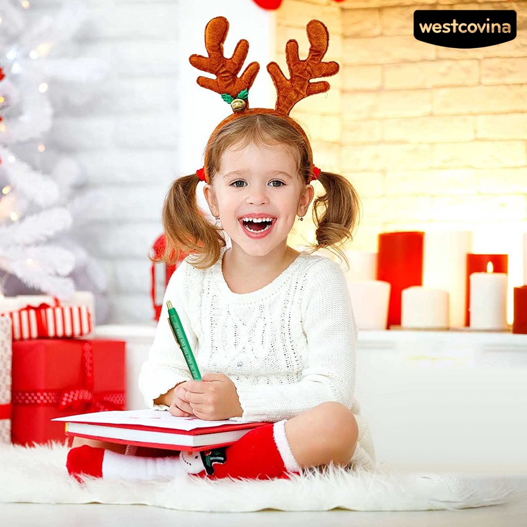 [WSTN]✎Set 5 Bút Bi Họa Tiết Giáng Sinh Dễ Thương