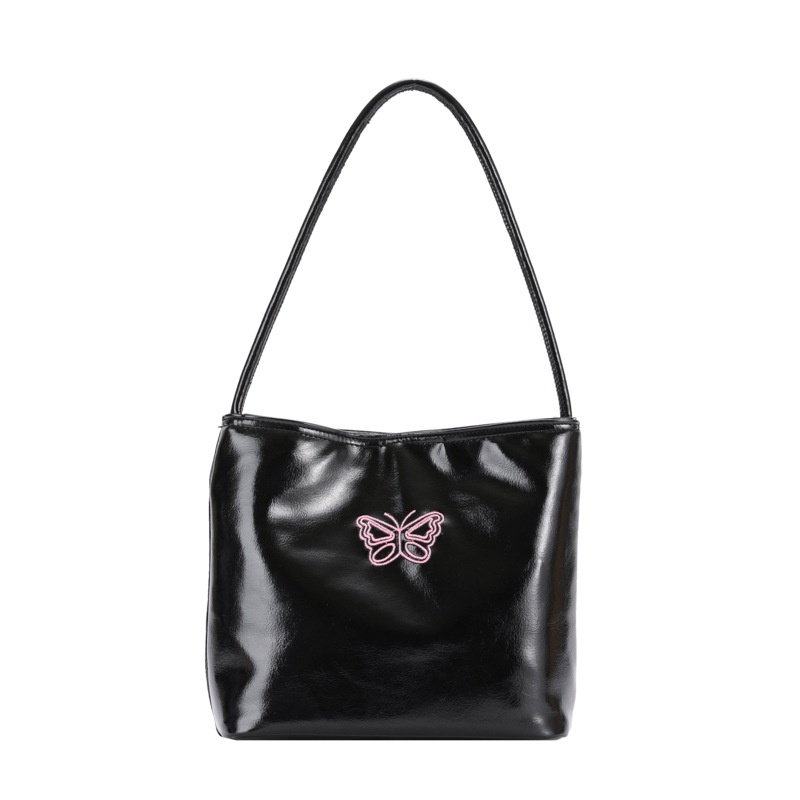 Túi Xách Màu Đen Bạc Thiết Kế Đơn Giản Thời Trang Cho Nữ