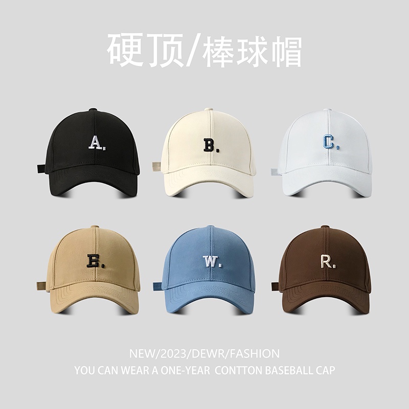 Mũ Lưỡi Trai Cứng Thêu Chữ Phong Cách Hàn Quốc Thời Trang Xuân Hè Cho Nữ