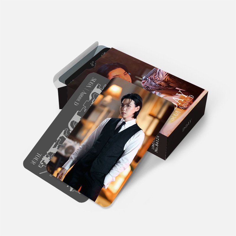 Hộp 60 Ảnh BTS SUGA  Album Road To D-Day Photocard Lomo Card Postcard