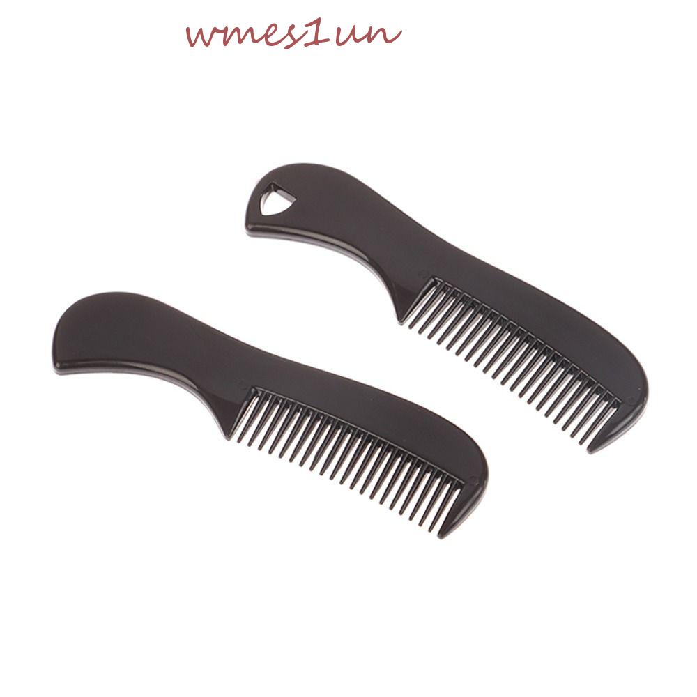 WMES15H Lược Chải Râu Mini Bằng Nhựa Chống Trượt Màu Đen Chuyên Nghiệp Cho Nam