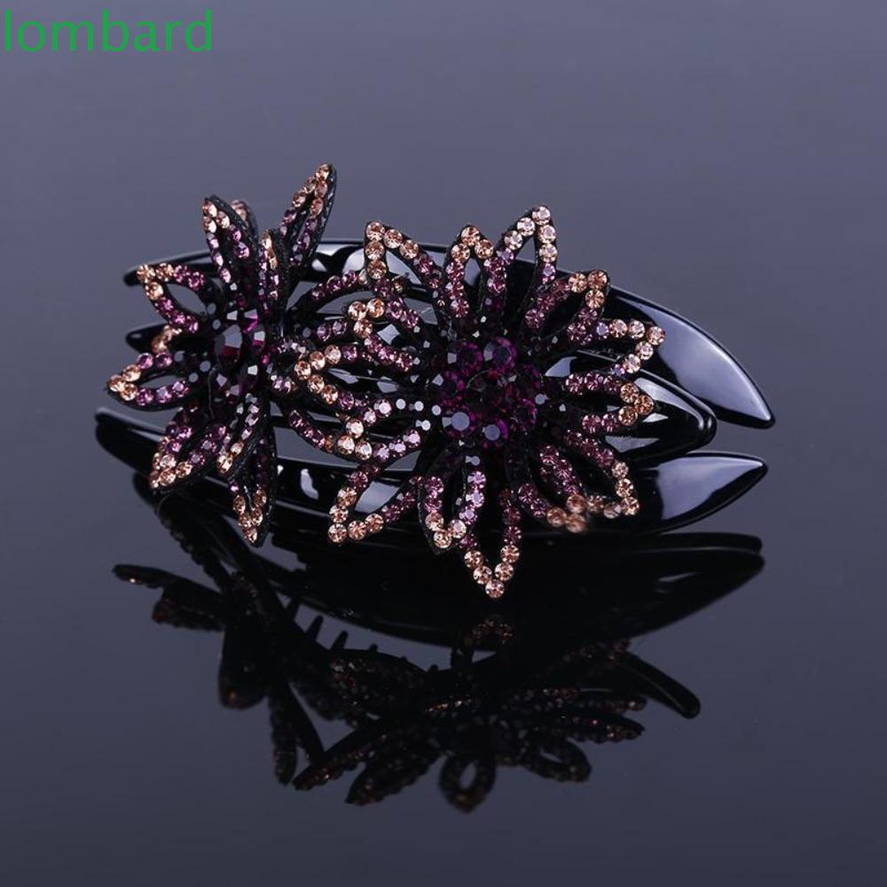 LOMBARD Kẹp Càng Cua Đính Đá Phong Cách Hàn Quốc