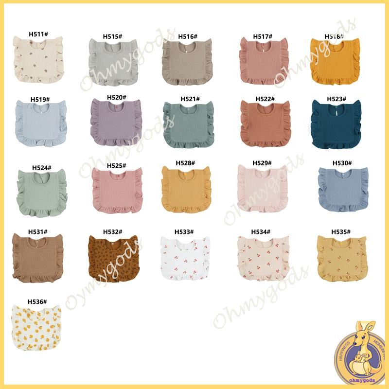 Yếm Ăn Sát Nách Có Thể Điều Chỉnh Chống Bẩn In Họa Tiết Dễ Thương Cho Bé