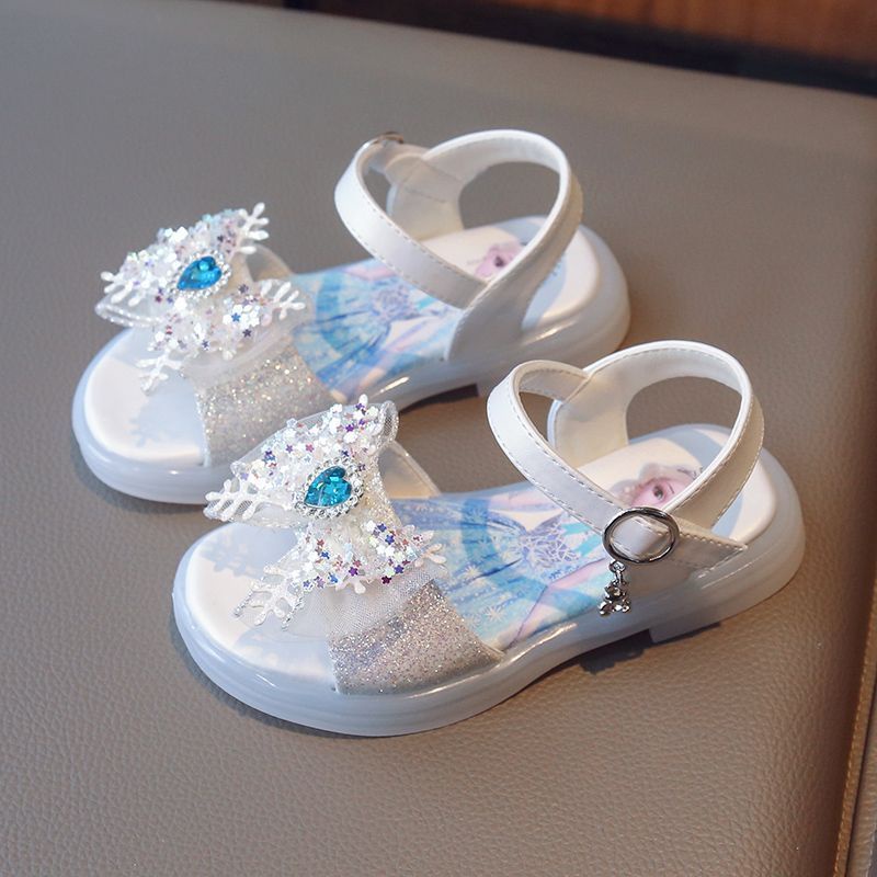 Giày Sandal Công Chúa Elsa Thời Trang Mùa Hè 2023 Cho Bé Gái