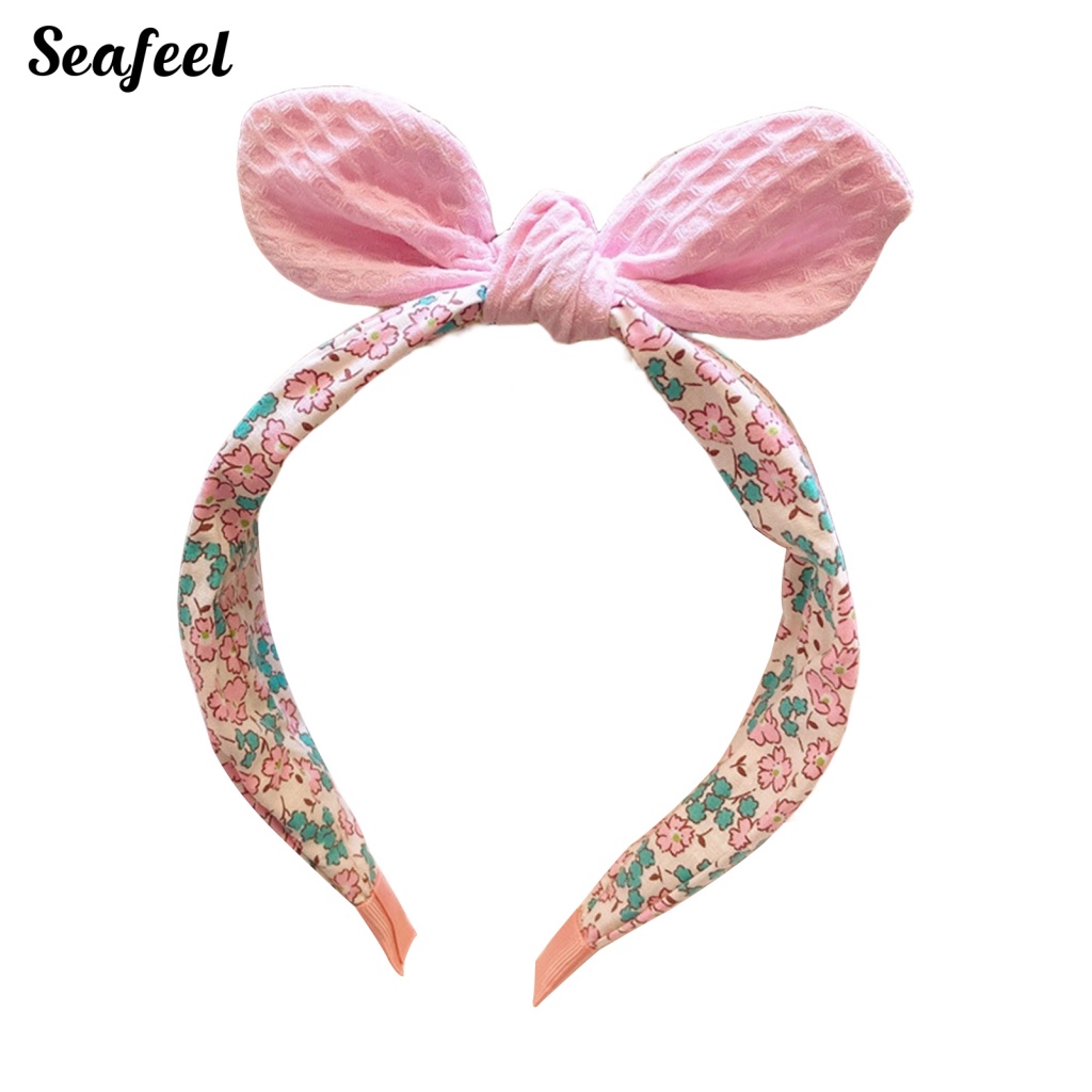 Băng Đô Cài Tóc Bản Rộng Chống Trượt Màu Sắc Tương Phản Cho Nữ