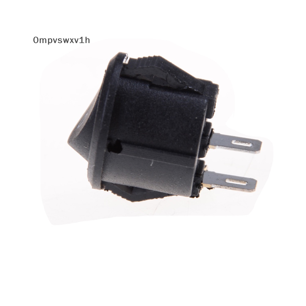10 chiếc công tắc Rocker thuyền tròn nhỏ 16mm công tắc Rocker bật tắt 2 pin mới