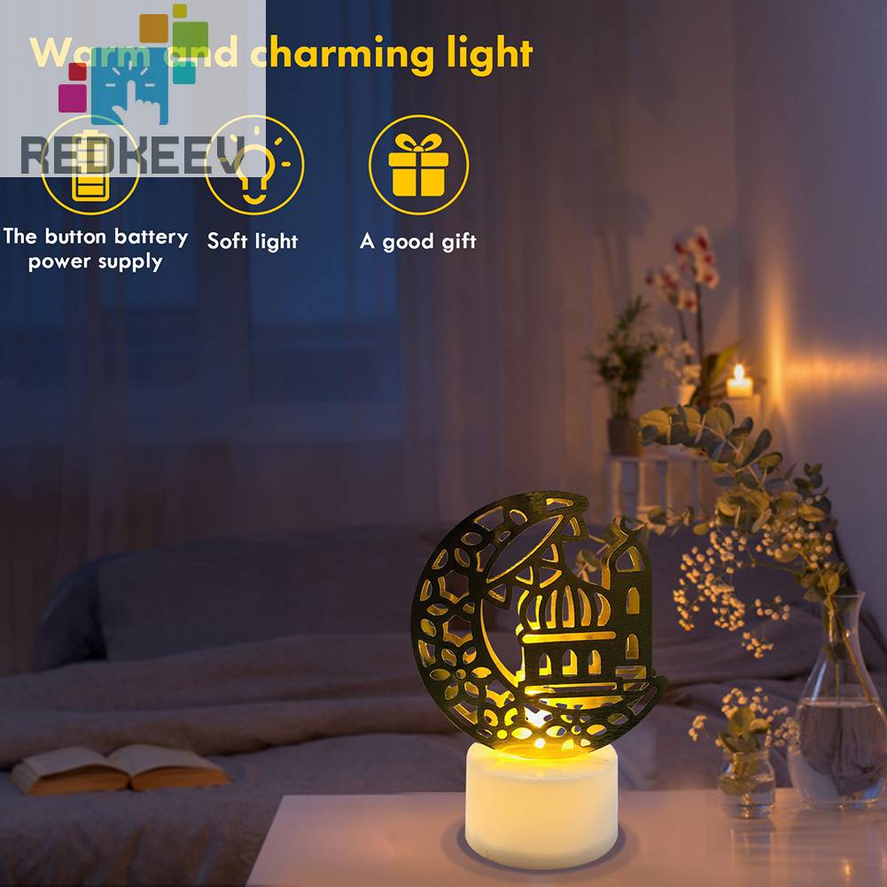 Đèn Ngủ LED Hình Mặt Trăng Bảo Vệ Mắt Cho Eid Al Fitr