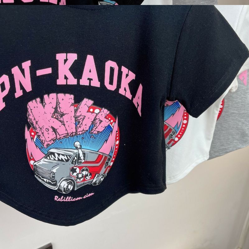 Áo Thun Tay Ngắn Cổ Tròn Thời Trang Mùa Hè 2023 Dành Cho Bé Gái