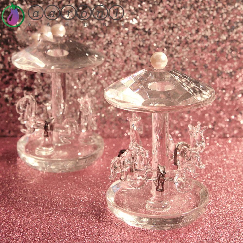 AARON1 Mô Hình Vòng Xoay Ngựa Gỗ Có Dây Thừng Độc Đáo Dùng Trang Trí Lễ Hội