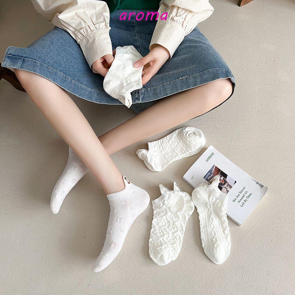 AROMA Tất Thêu HìNh GấU Phong CáCh NhậT BảN