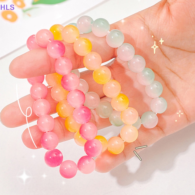 [HLS] Vòng Tay Thạch Pha Lê Màu Sắc Gradient Nhẹ Nhàng Làm Quà Tặng Cho Nữ