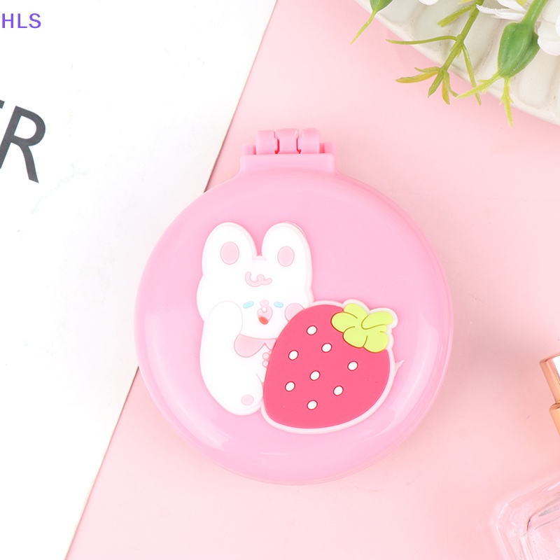 1 Lược Chải Tóc Dạng Túi Khí Gập Tích Hợp Gương Kích Thước Nhỏ Gọn Dễ Thương Dùng Khi Đi Du Lịch