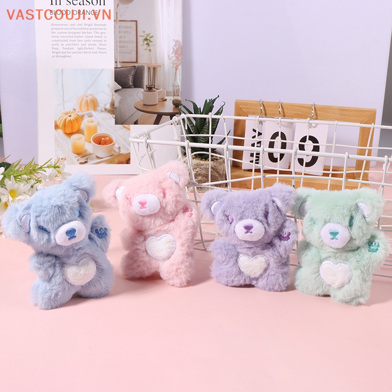 Móc Khóa Hình Gấu Nhồi Bông Dễ Thương Cho Bé Gái