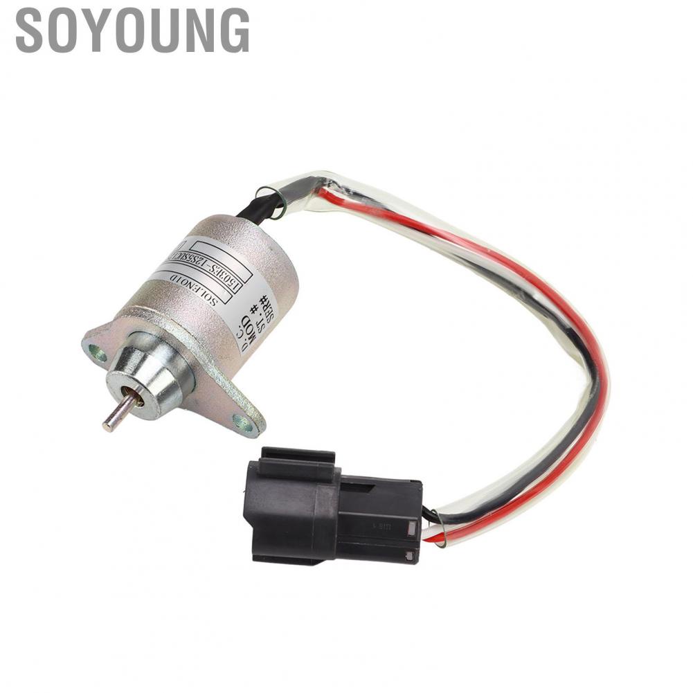 Soyoung Shut Down Solenoid  119233‑77931 Durable High Performance Sturdy DC12V for Engine