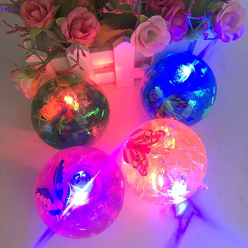 1 Quả Bóng Nảy Đàn Hồi Có Đèn LED Phát Sáng Nhiều Màu Cho Bé