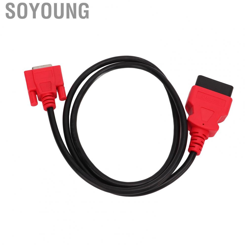 Soyoung Diagnostic Cable Flexible Faster Data Transfer Rubber ABS Main OBD2 15Pin Connector for Maxisys MS906 MS906TS