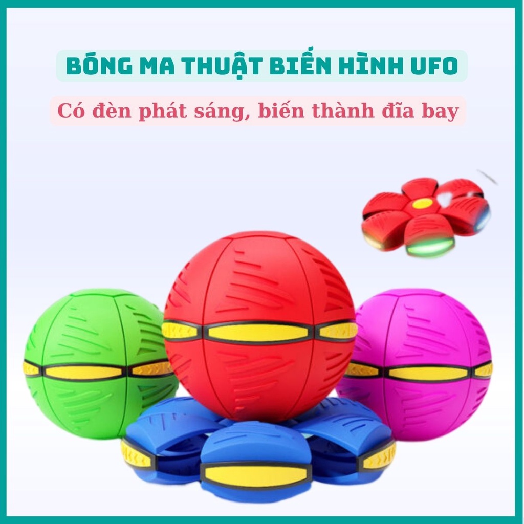 Bóng Ma Thuật Biến Hình Đĩa Bay, Có Đèn Led Phát Sáng