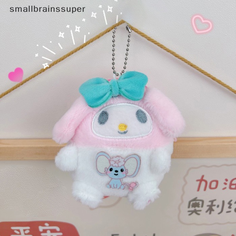 Móc Khóa Nhỏ Hình Sanrio Cinnamoroll Kuromi Melody Nhồi Bông Kèm Ví Tiền Xu Đáng Yêu Dành Cho Bé Gái SBS