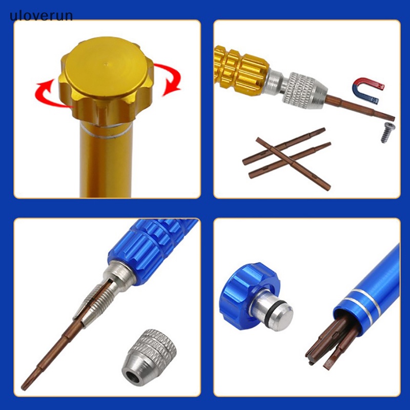 Bộ Tua Vít Sửa Chữa Đa Năng 5 Trong 1 Bằng Hợp Kim Nhôm Tiện Dụng