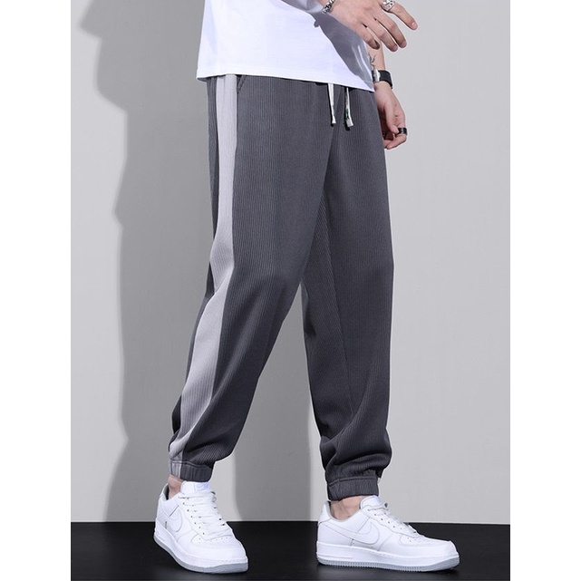 Quần ống rộng Màu Sắc Tương Phản Thời Trang Cho Nam