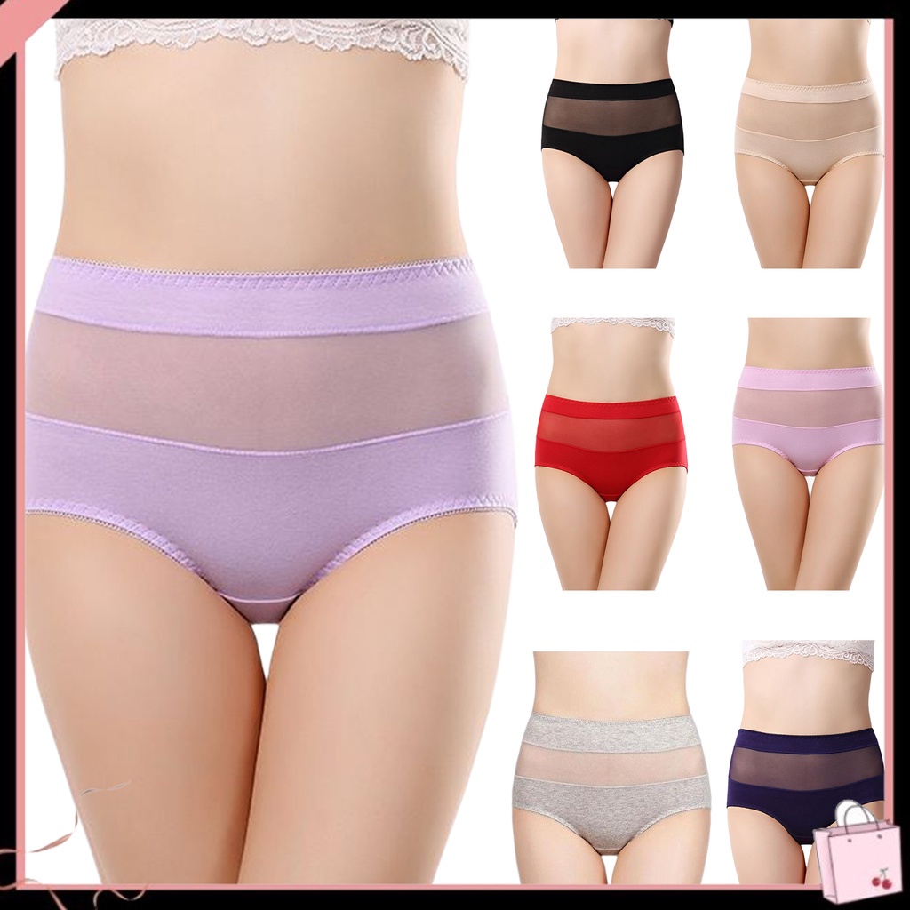 {Soltweter} Quần Lót Lưới Xuyên Thấu Thoáng Khí Kiểm Soát Bụng Bốn Mùa Cho Nữ