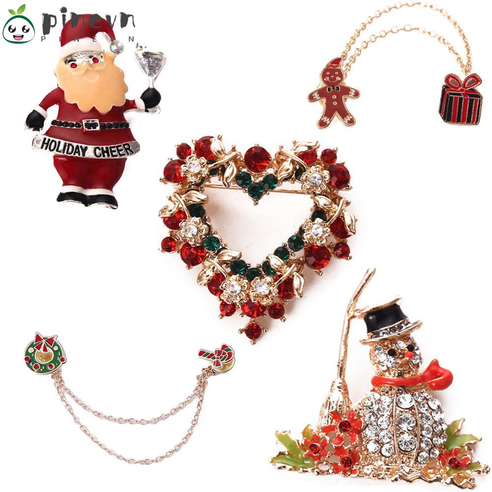 PINEVN Ghim Cài Áo Hình Trái Tim Đính Đá Nhân Tạo Thời Trang