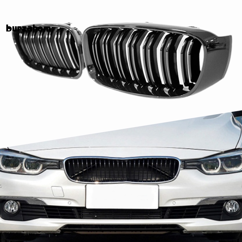 1 Cặp Lưới Tản Nhiệt Màu Đen Bóng Thay Thế Trực Tiếp Dành Cho Xe Hơi 51137294803 51137294804 Phụ Kiện Chuyên Dụng Cho Xe BMW 3 Series F34 GT 14-16