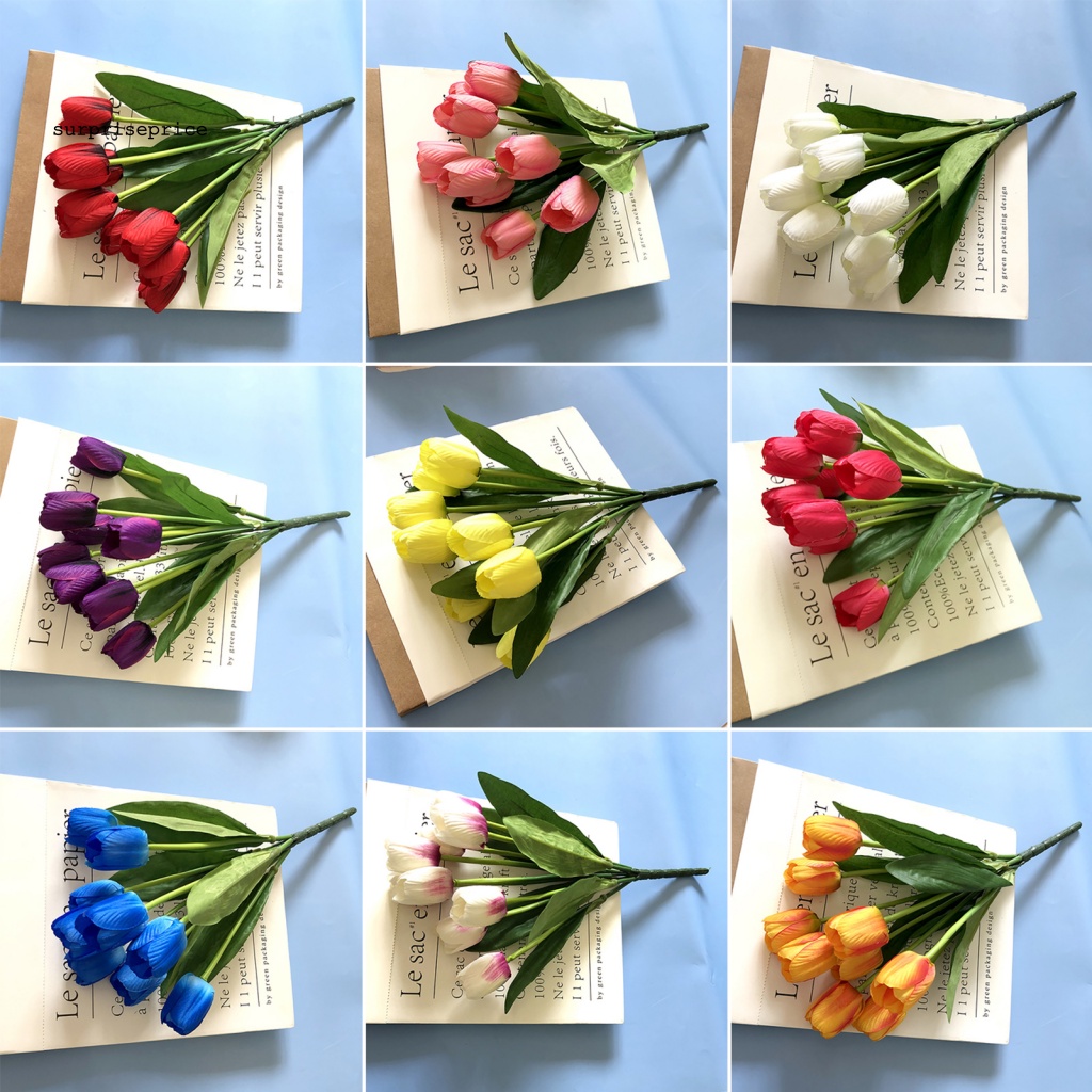 Hoa Nhân Tạo Màu Sắc Tươi Sáng Dùng Trang Trí Nội Thất