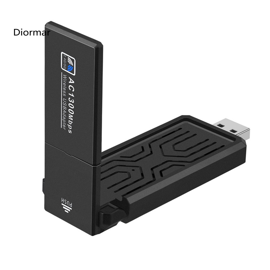Ăng Ten WiFi USB 30 Tốc Độ Cao Dài 1300M Hỗ Trợ Thẻ Mạng Máy Tính
