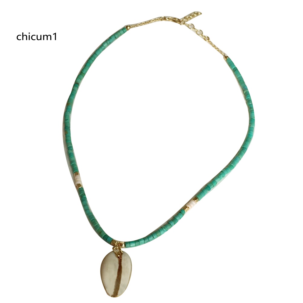 Vòng cổ Hợp Kim Mặt Hình Vỏ Sò Phong Cách Bohemian