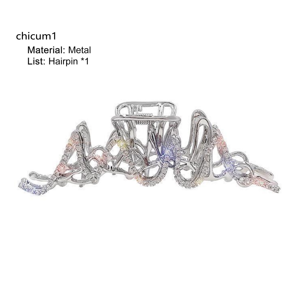 Kẹp Tóc Càng Cua Đính Đá Nhiều Màu Sắc Tươi Sáng Thanh Lịch