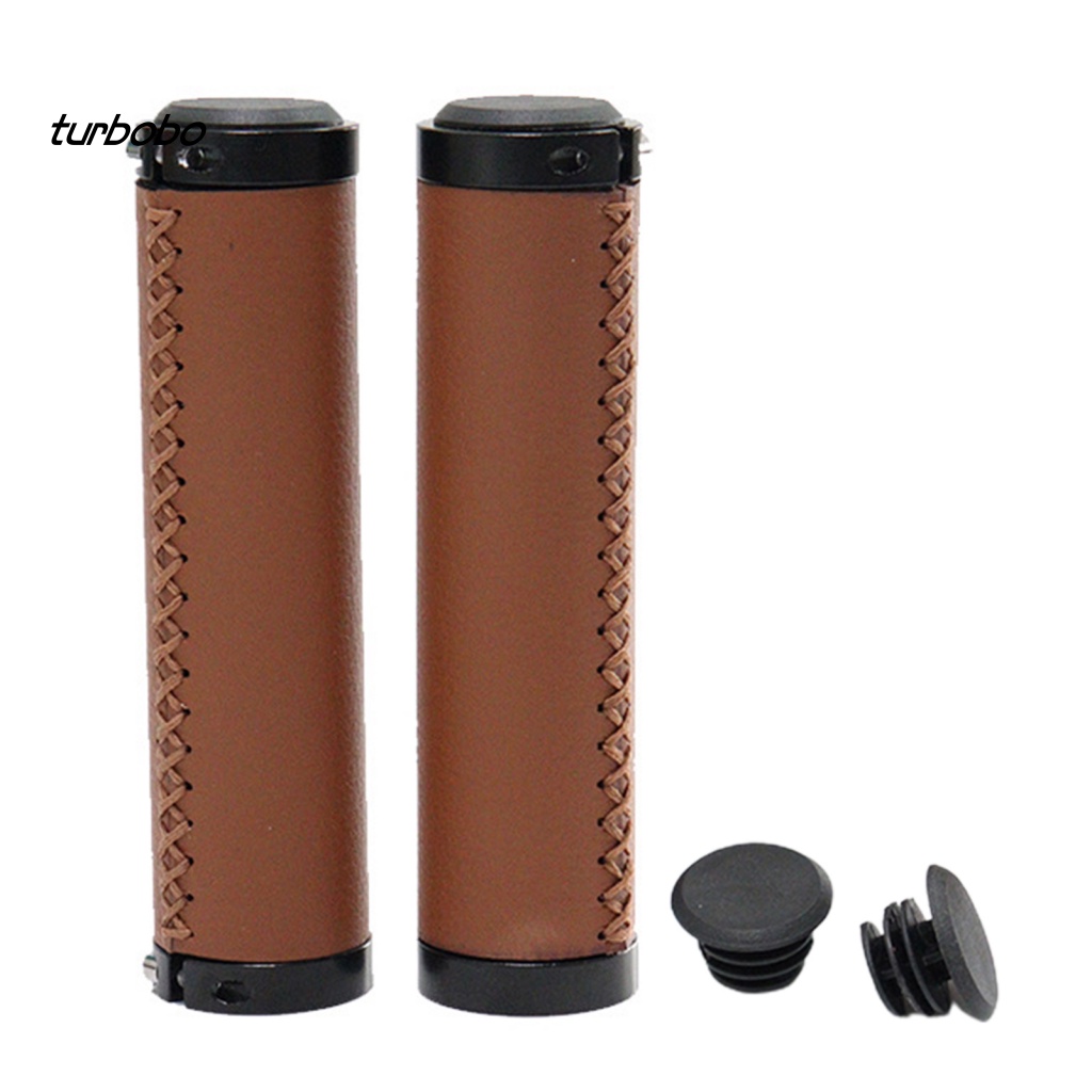 1 Bộ Vỏ Bọc Tay Lái Xe Đạp Giả Da Mềm Mại Thoải Mái