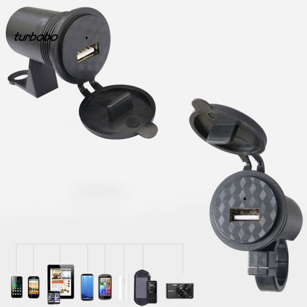 Bộ Chuyển Đổi Sạc Nhanh PC Một Cổng USB Chống Thấm Nước Cho Xe Mô Tô