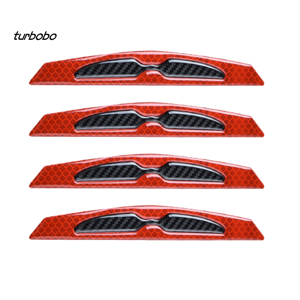 Bộ 4 Dải Dán Bảo Vệ Cạnh Cửa Xe Hơi Chống Va Chạm Màu Phản Quang Tiện Dụng