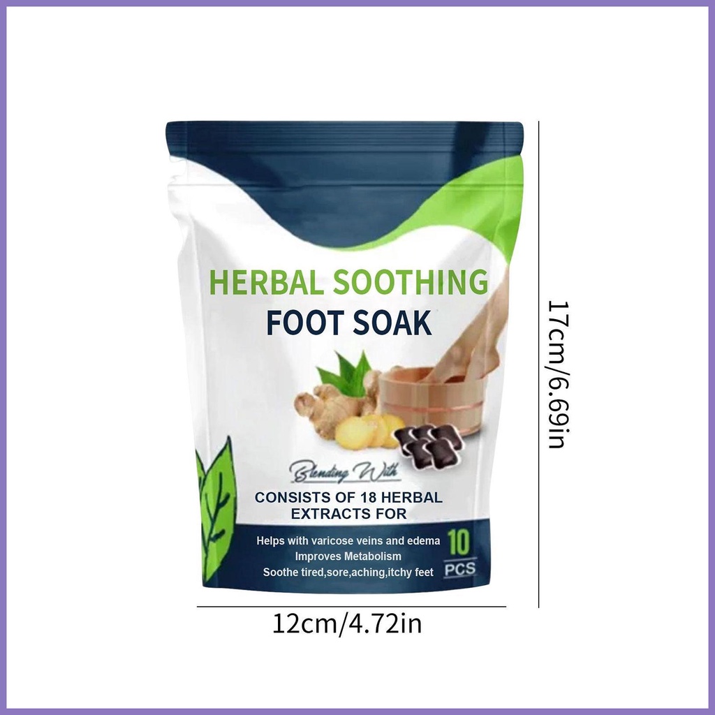 Set 10 Túi Ngâm Chân Thảo Dược Làm Mềm Và Giảm Đau Ngâm Chân Khônga2Vn