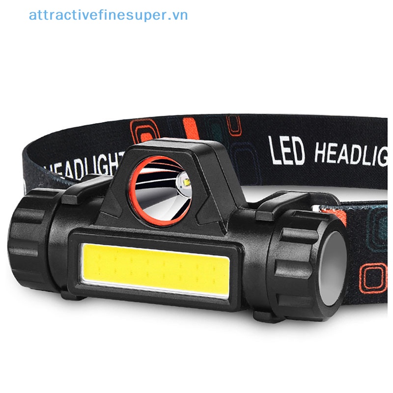 Afs Đèn Pha Đội Đầu Chống Thấm Nước 2500lm Cob Led Tích Hợp Cổng Sạc Usb