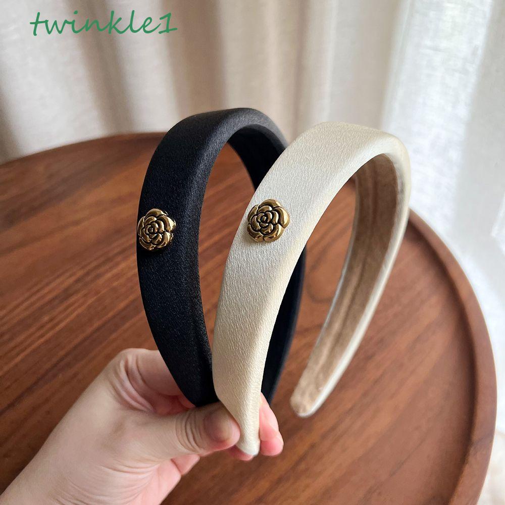 TWINKLE Băng Đô Cài Tóc Hình Hoa Hồng Ngọt Ngào Cho Nữ