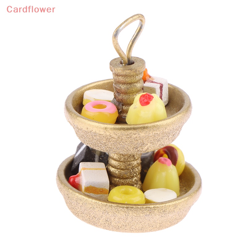 Khay Đựng Bánh Tráng Miệng Hai Tầng Trang Trí Nhà Búp Bê 1: 12 Mới