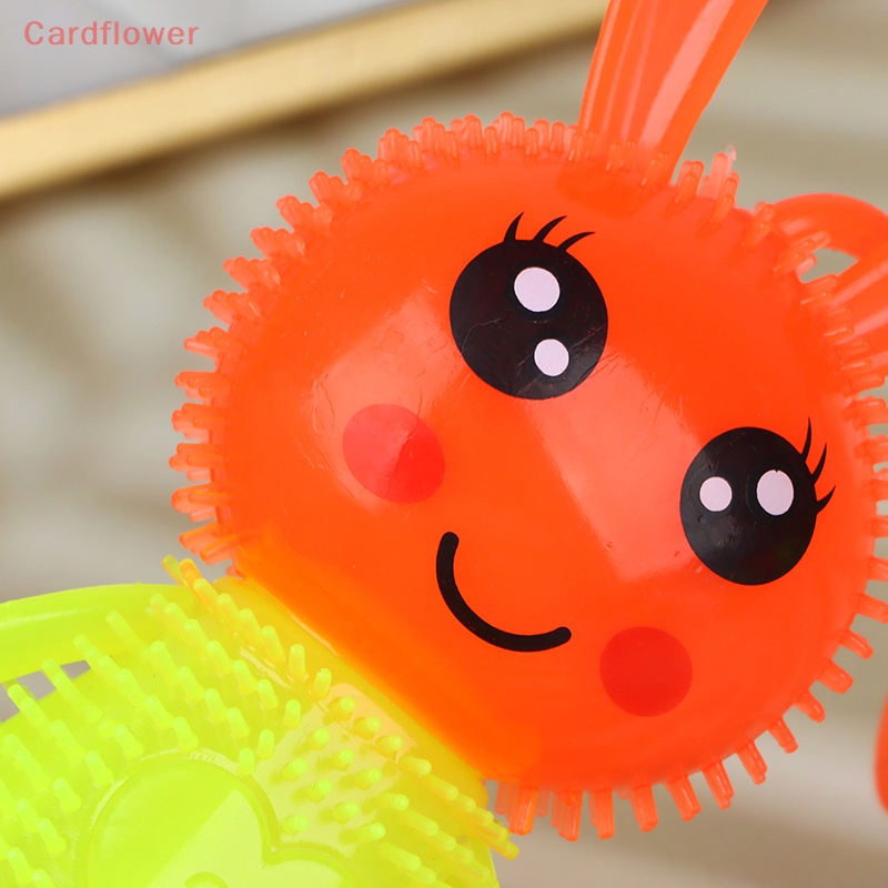 < Cardflower > Đồ Chơi Bóng Mềm Đàn Hồi Hình Thỏ Nhiều Màu Sắc Phát Sáng Dành Cho Trẻ Em Mới