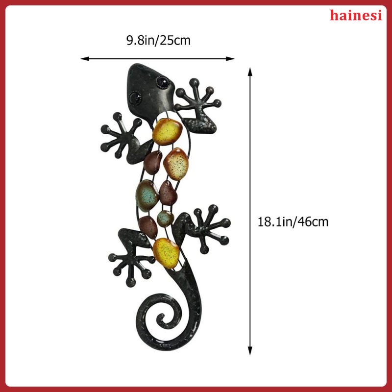 Tượng Thằn Lằn Kim Loại Treo Tường Trang Trí Phong Cách Vintage