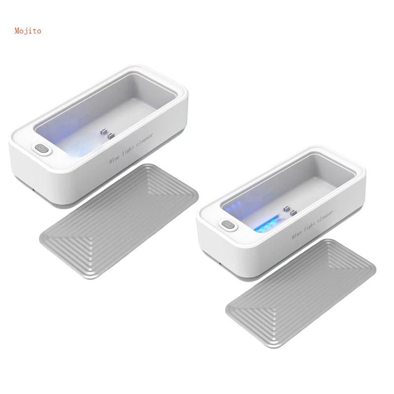 Máy Vệ Sinh Trang Sức Chuyên Nghiệp Mojito Bằng Sóng Siêu Âm Có Đèn Xanh Dương