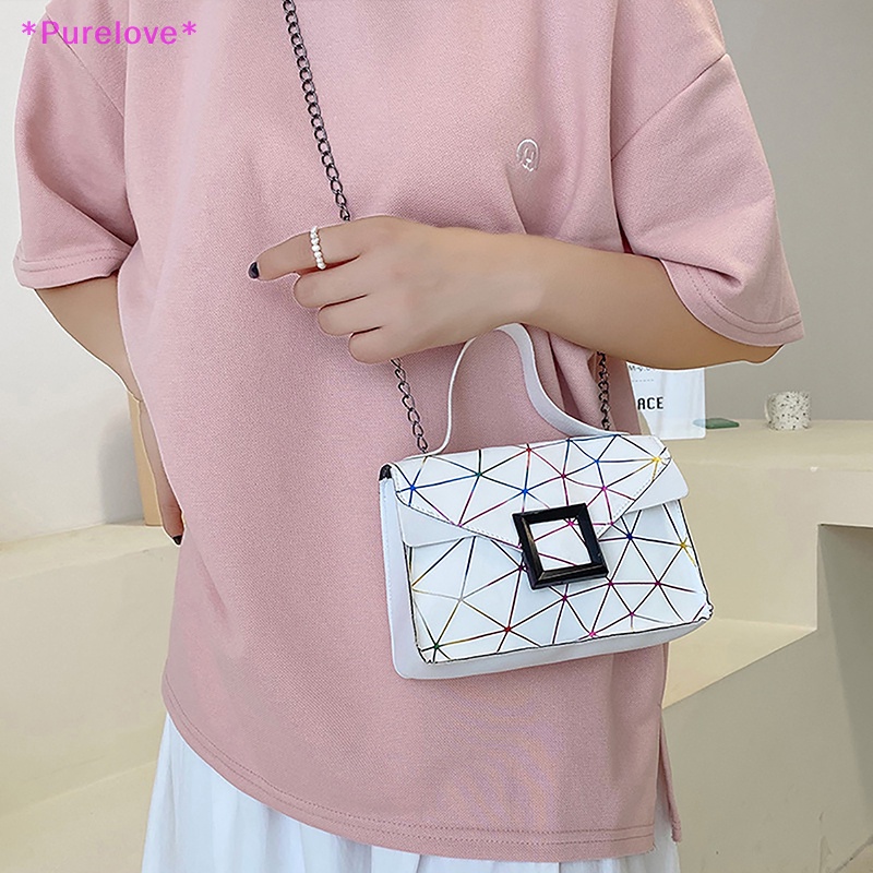 Túi Đeo Chéo Da PU Trong Suốt Thời Trang Dành Cho Nữ Mới