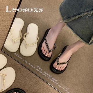 Leosoxs dép sandal nữ dép nữ dép bánh mì nữ dép bánh mì Chống Trượt 071114