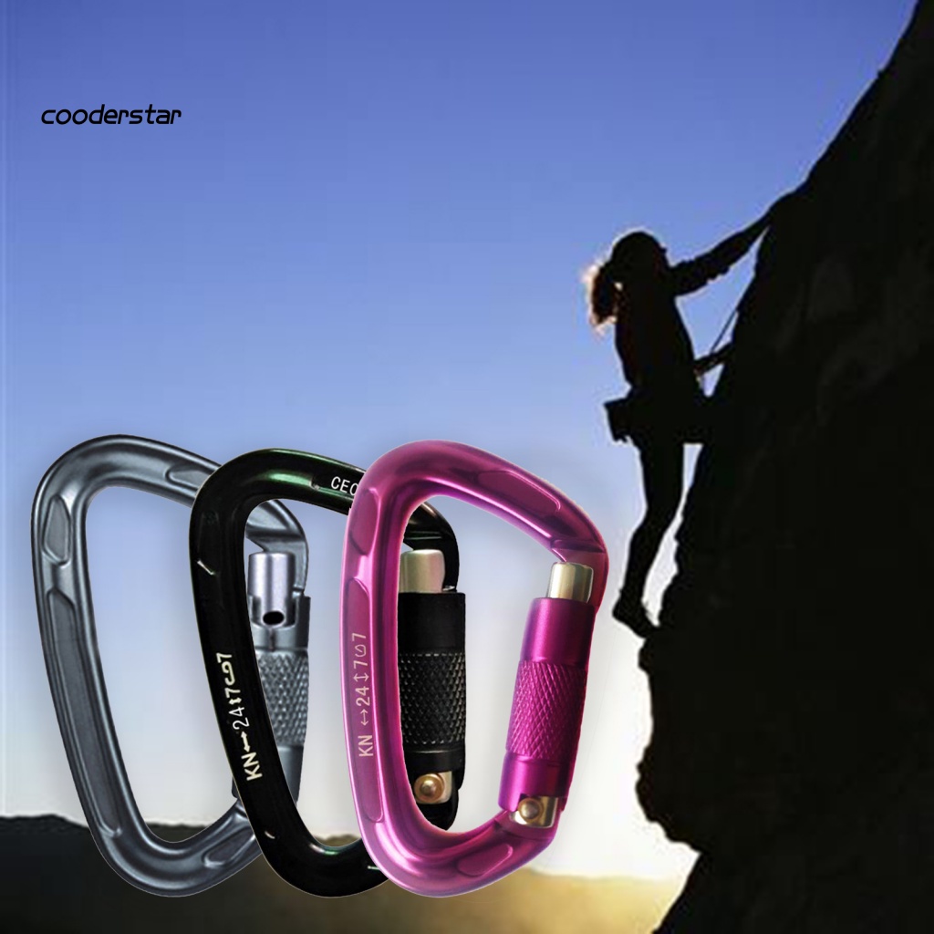 Móc Carabiner Bằng Hợp Kim Nhôm Đa Năng Dùng Leo Núi