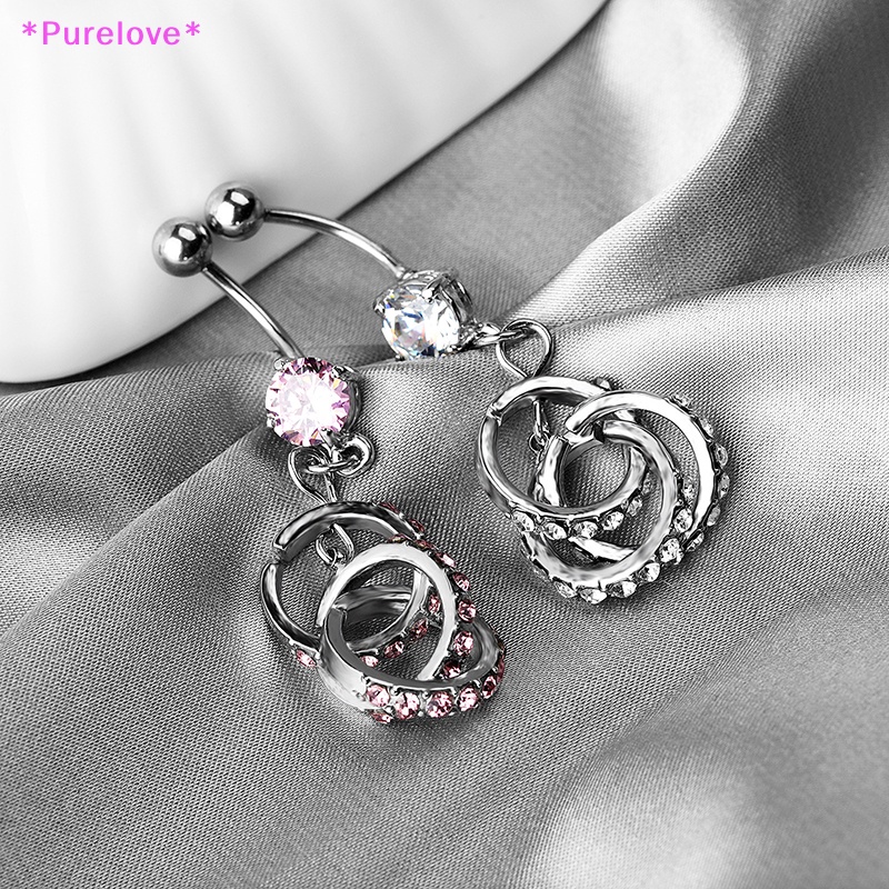 Khuyên Rốn Tròn Đính Đá Pha Lê Thời Trang Cho Nữ Mới